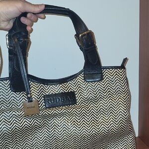 Rudsak Black and Cream Women's Bag